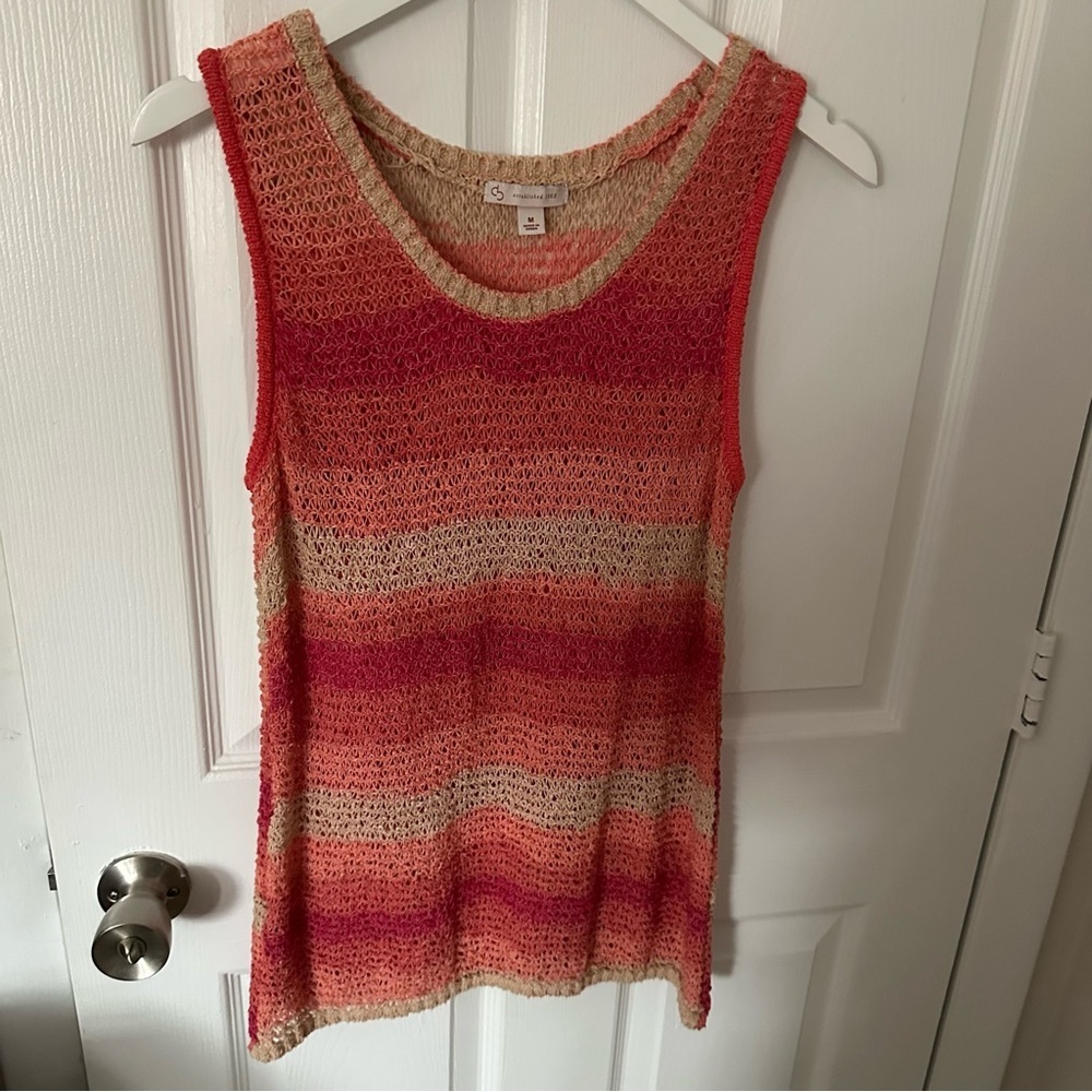 Loose Crocheted Tank Top